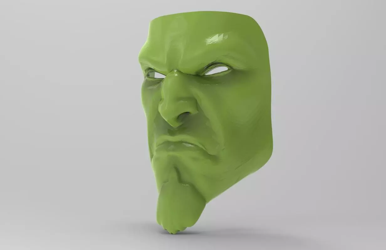 Mask - Kratos 3D print model_0