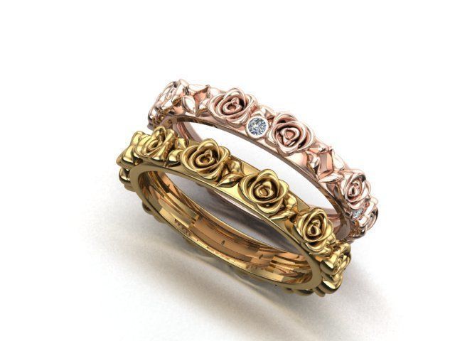 rose rng 3D print model_1