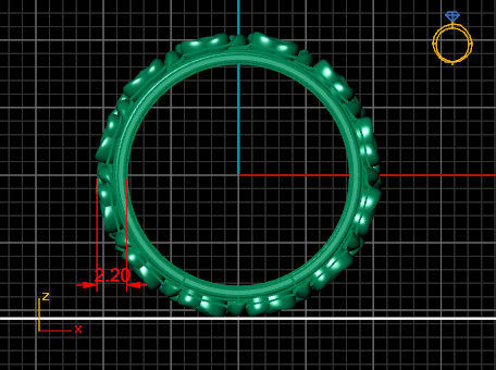 rose rng 3D print model_6