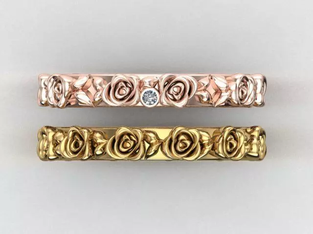 rose rng 3D print model_0