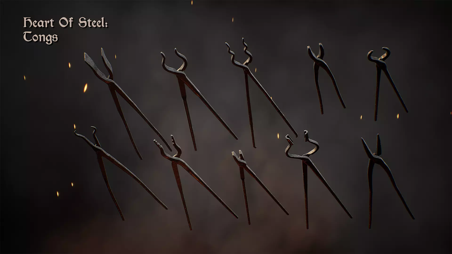 Heart Of Steel - Tongs Low-poly 3D model