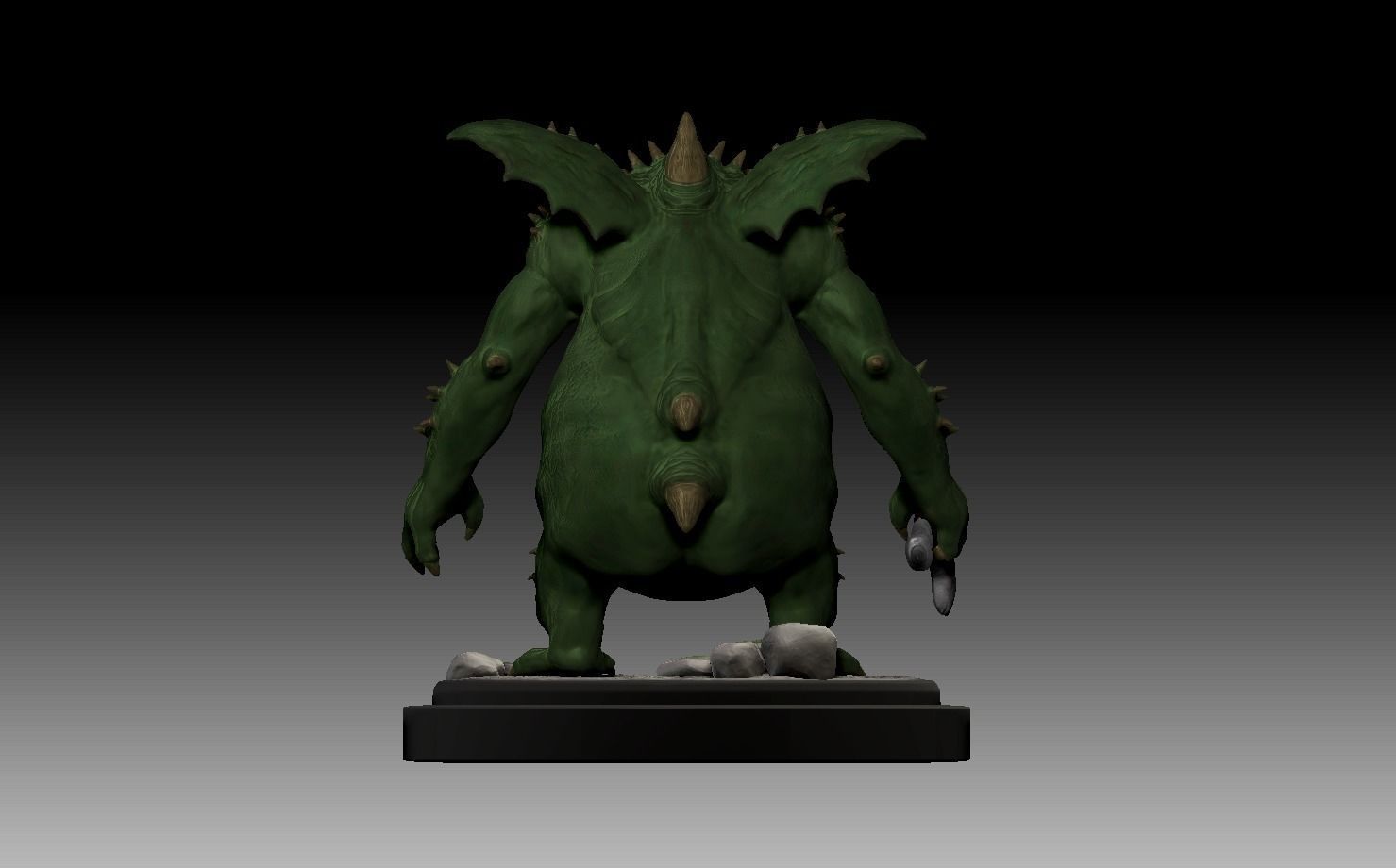 Demons Souls - Vanguard Boss Miniature  3D print model_6