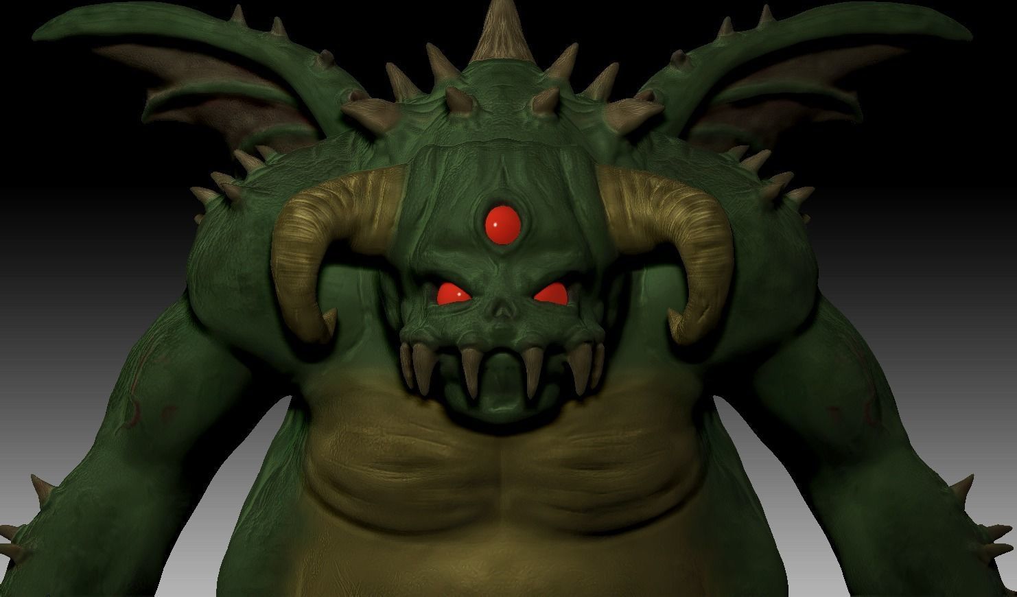 Demons Souls - Vanguard Boss Miniature  3D print model_1