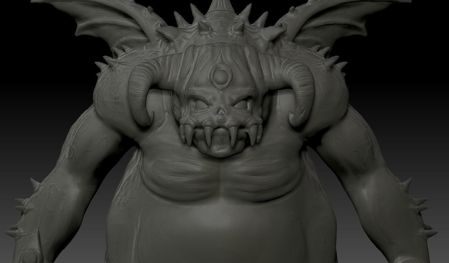 Demons Souls - Vanguard Boss Miniature  3D print model_11