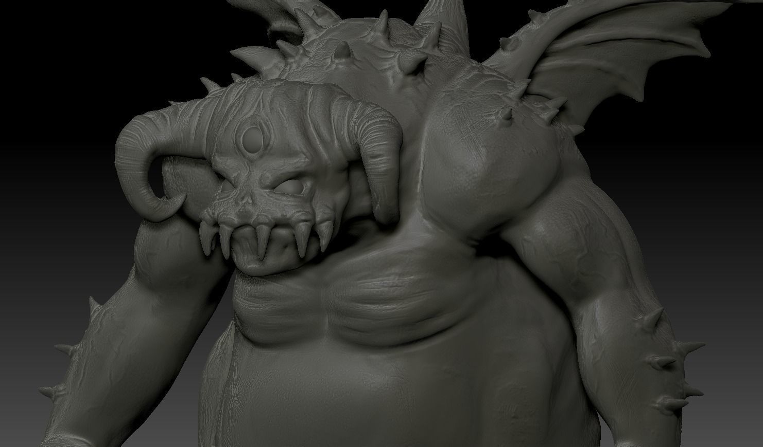 Demons Souls - Vanguard Boss Miniature  3D print model_10