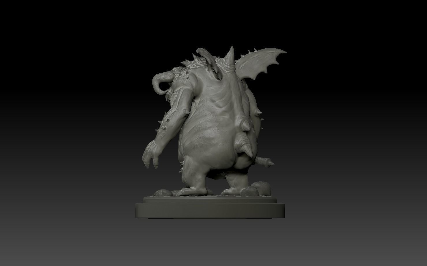 Demons Souls - Vanguard Boss Miniature  3D print model_17