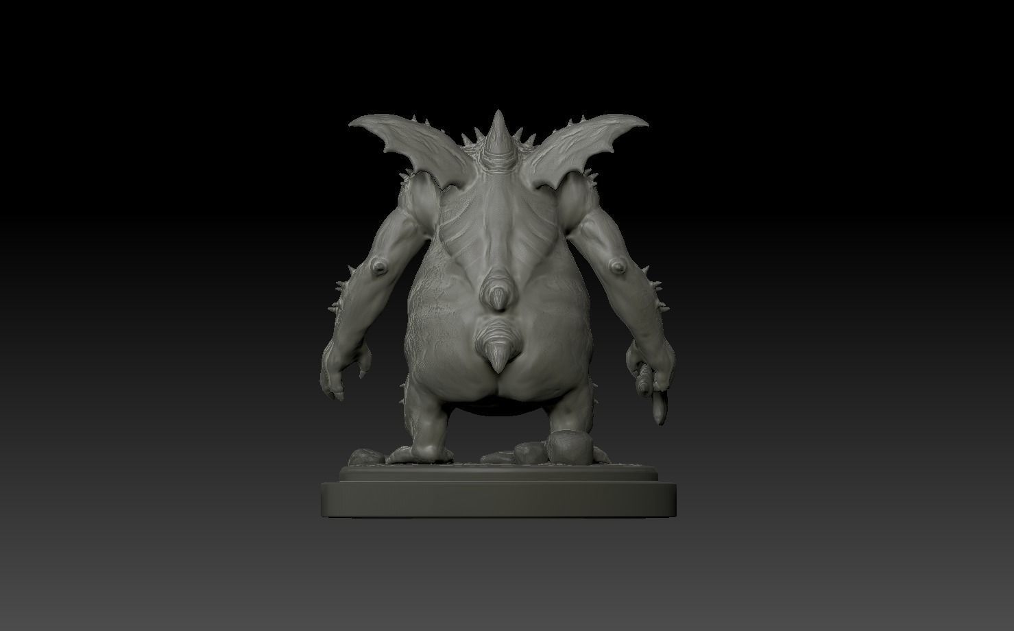 Demons Souls - Vanguard Boss Miniature  3D print model_16