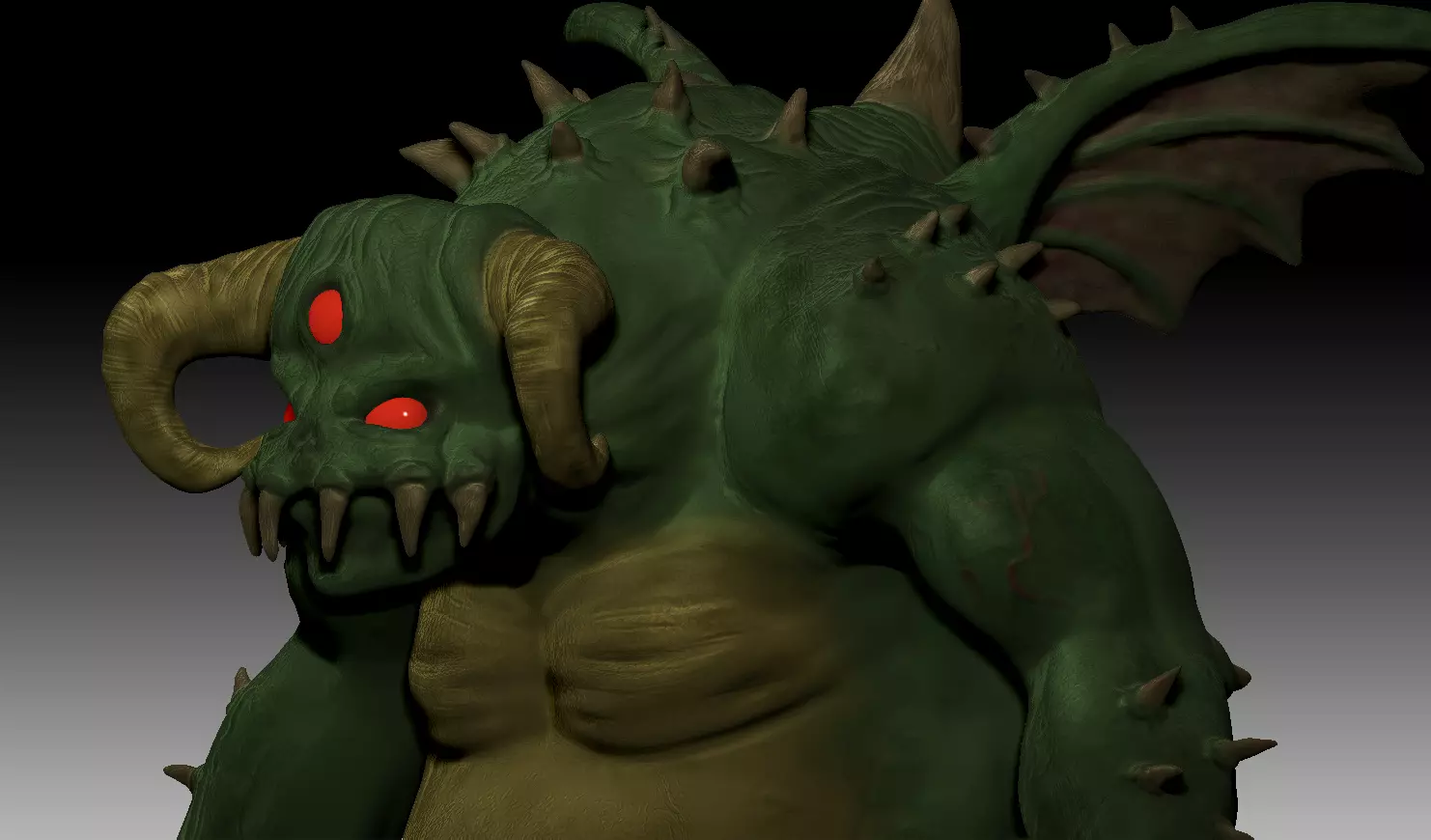 Demons Souls - Vanguard Boss Miniature  3D print model_0