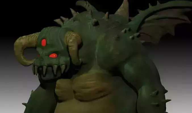 Demons Souls - Vanguard Boss Miniature  3D print model