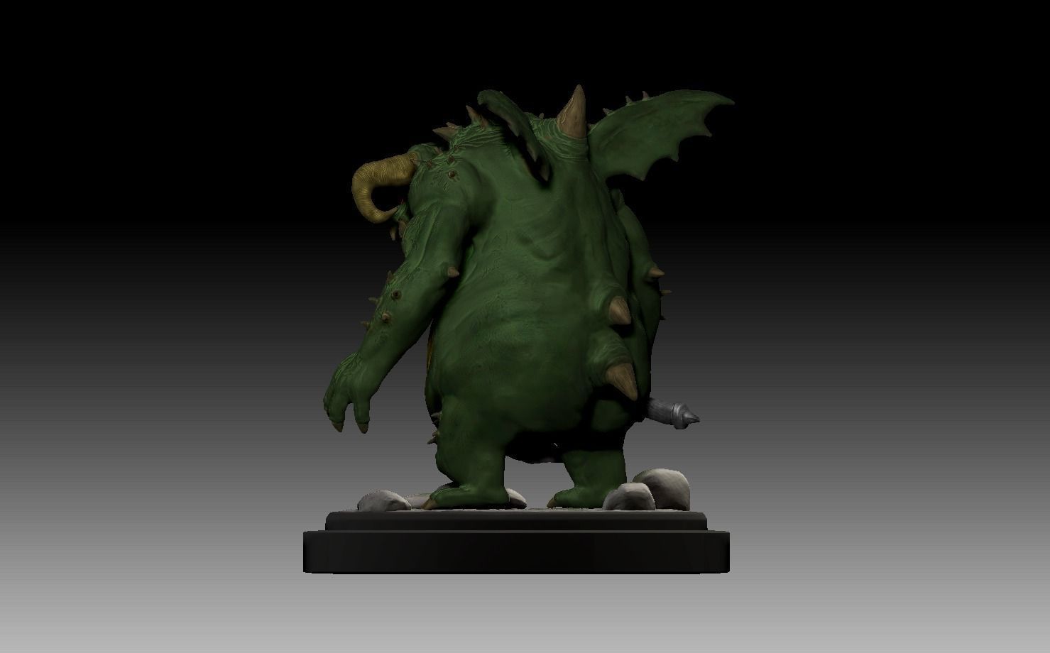 Demons Souls - Vanguard Boss Miniature  3D print model_7