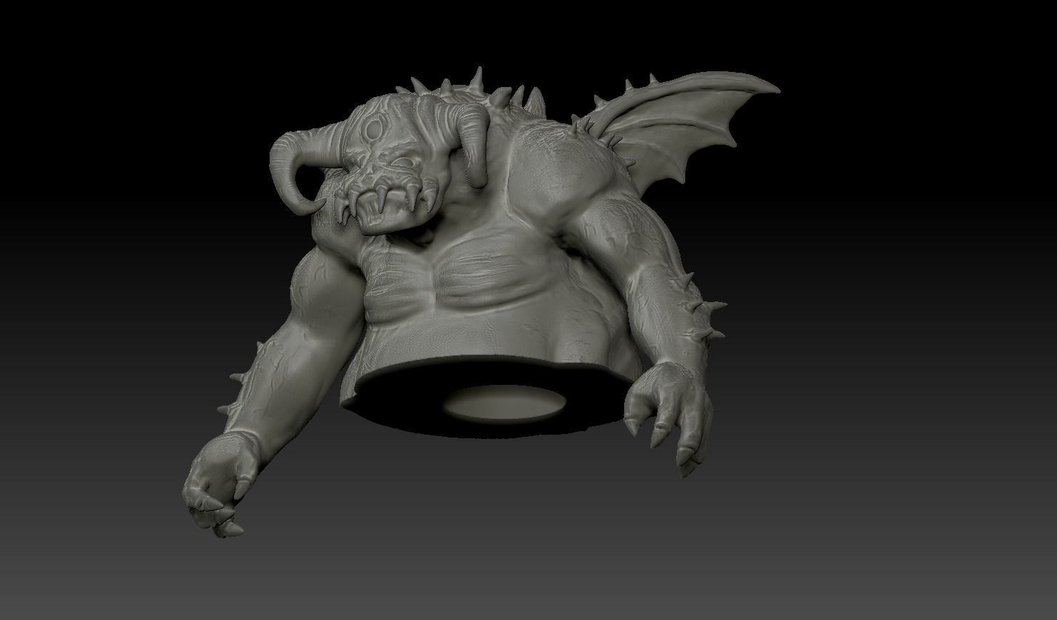 Demons Souls - Vanguard Boss Miniature  3D print model_21