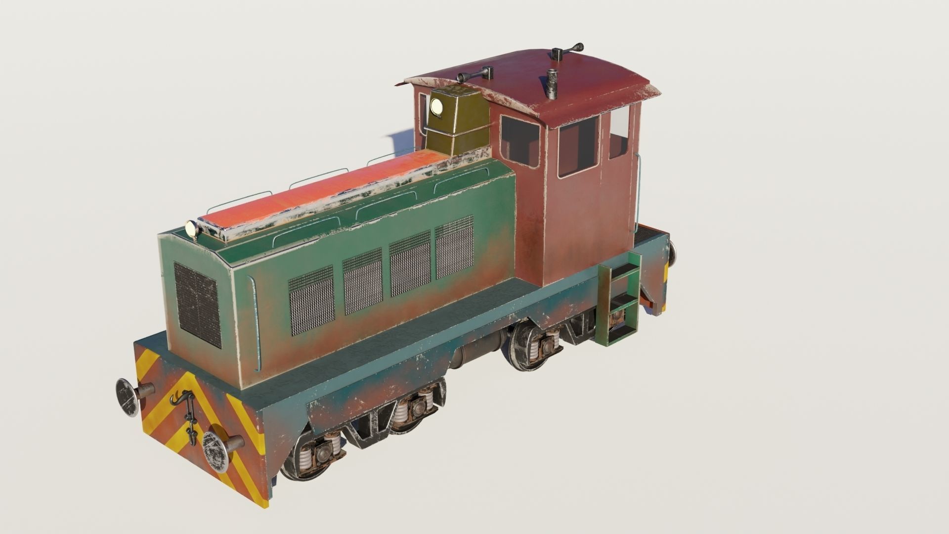 Railway Bridge 3D models complete of locomotive 3D model_6