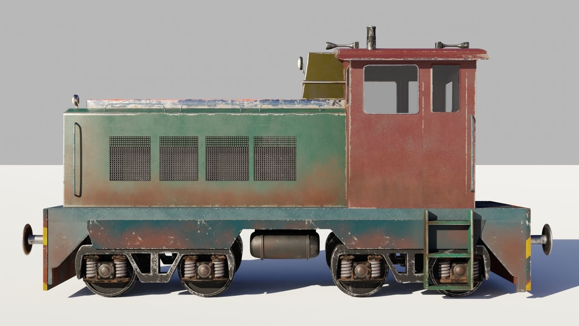 Railway Bridge 3D models complete of locomotive 3D model_7