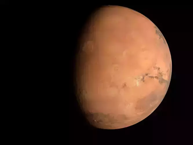 Mars 3d Model taken from nasa spacecraft Low-poly 3D model