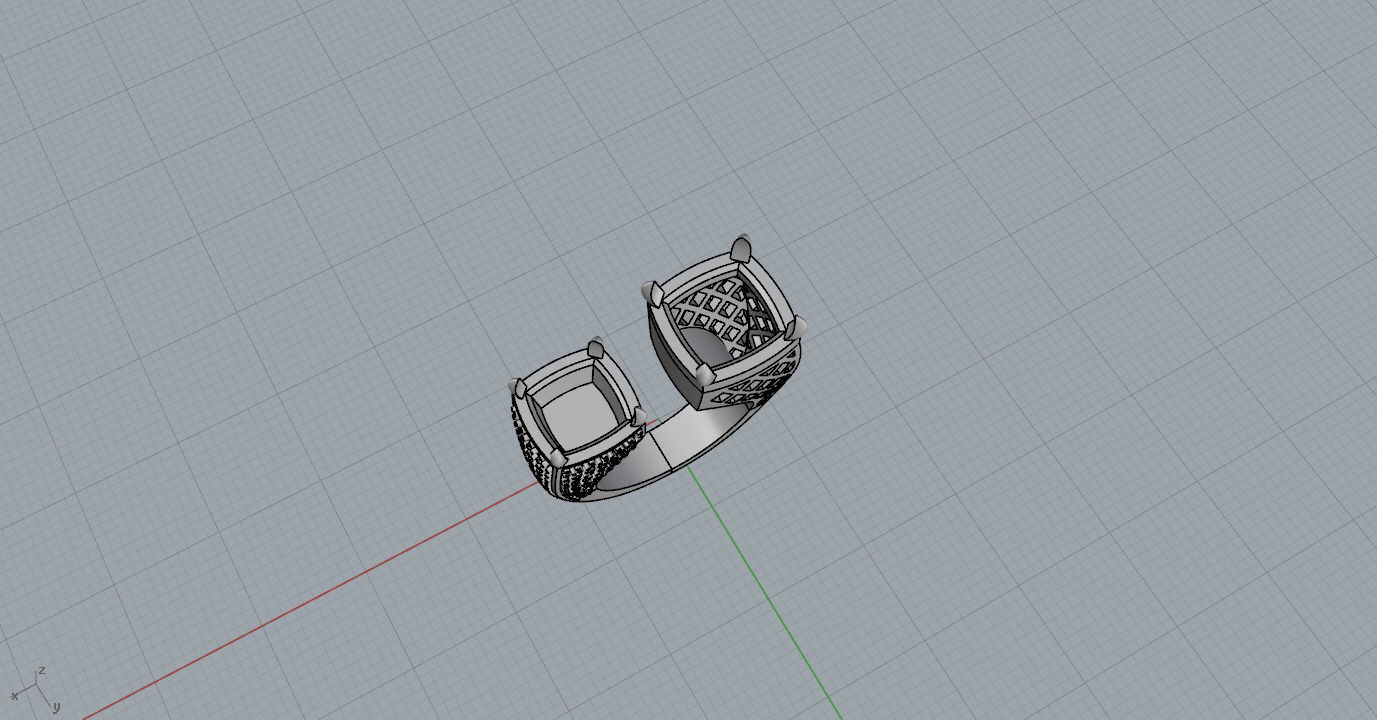 Rings two with sapphires and diamonds 3D print model_17