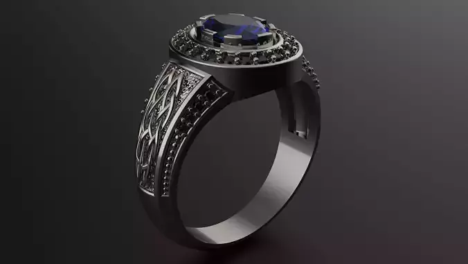 Diamond men ring