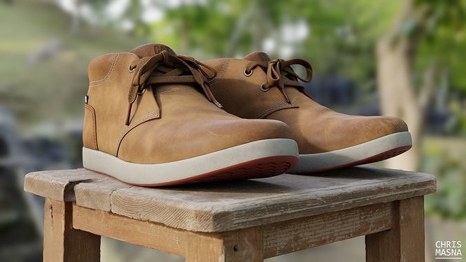 Caterpillar Suede Chukkas 3D model