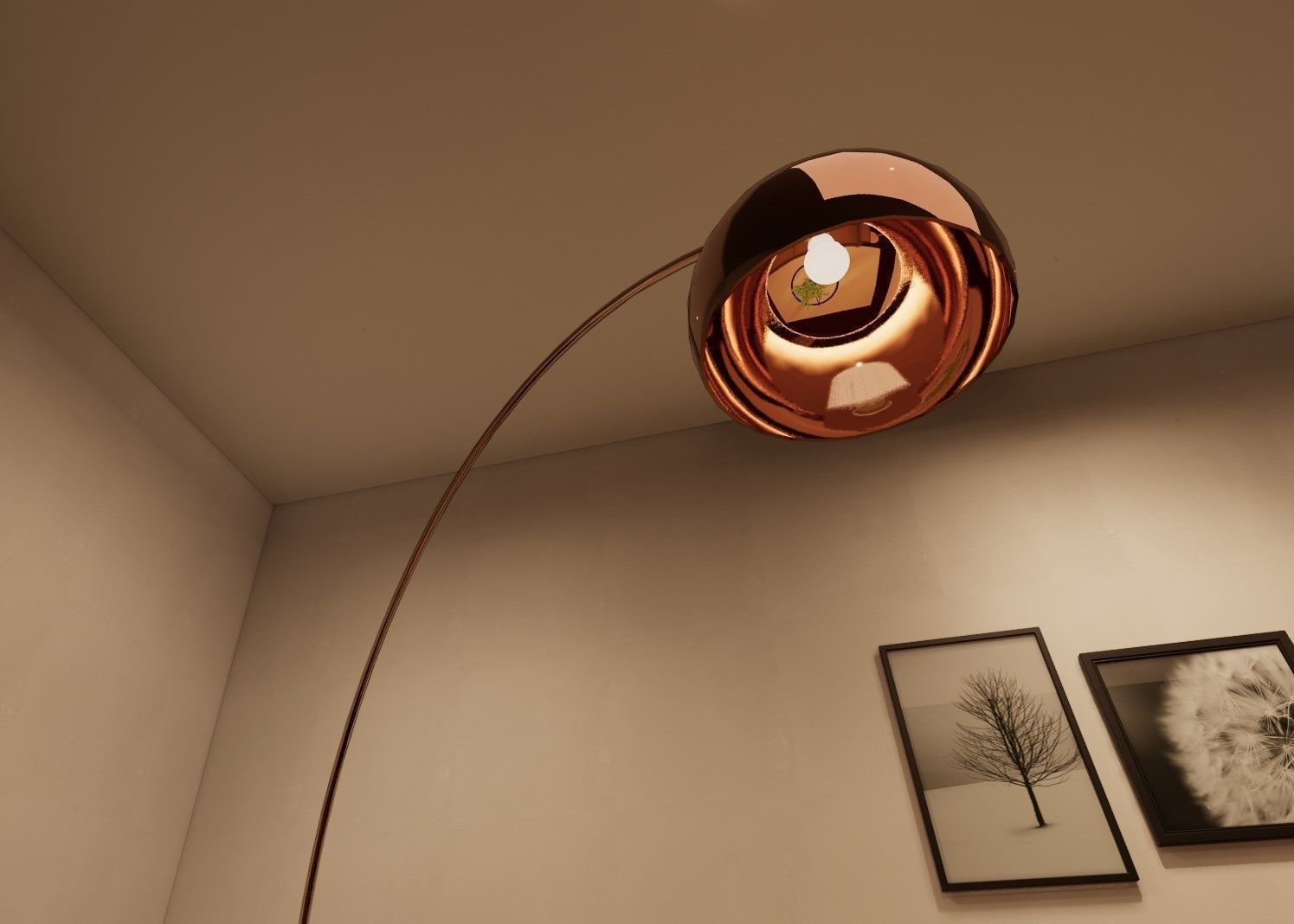 Arc floor lamp Revit 2018 free 3D model CGTrader