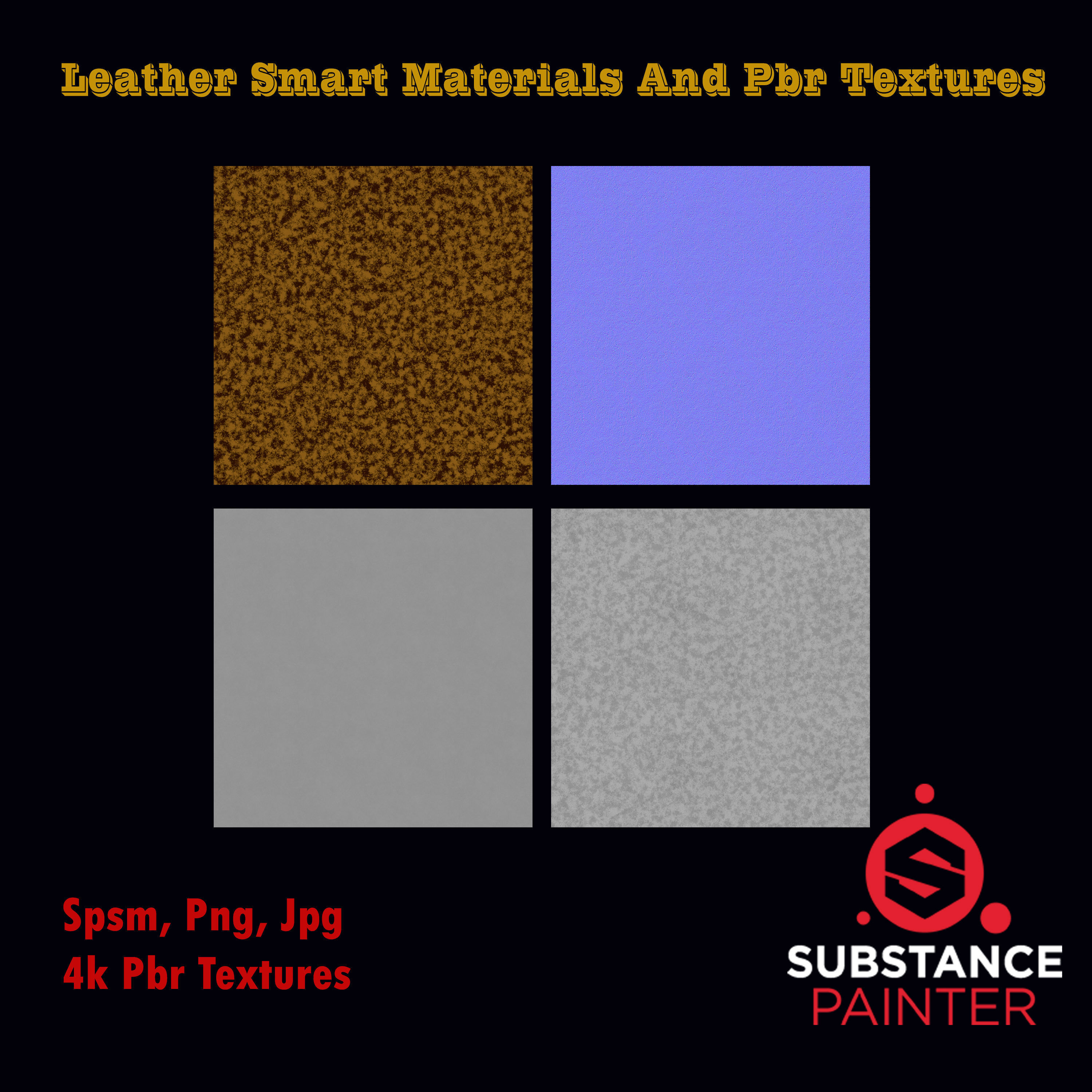 Leather Smart Material and PBR Textures Texture_1