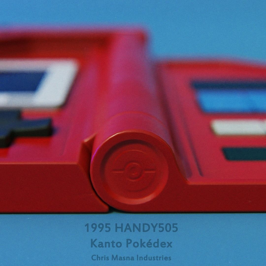 HANDY 505 Pokedex for Kanto region 3D model_6