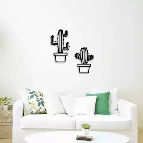 CACTUS POTS FOR WALL DECORATION