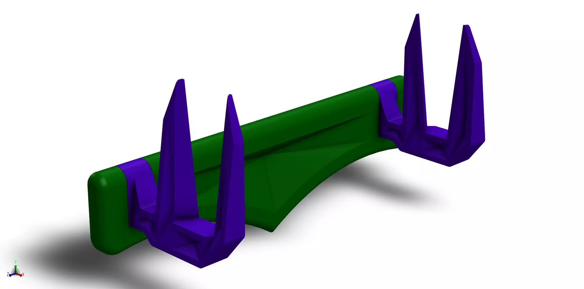 Spiked Dagger Wall Mount Free 3D print model