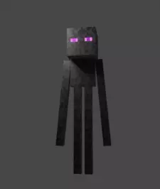 Minecraft Enderman Low-poly 3D model_0