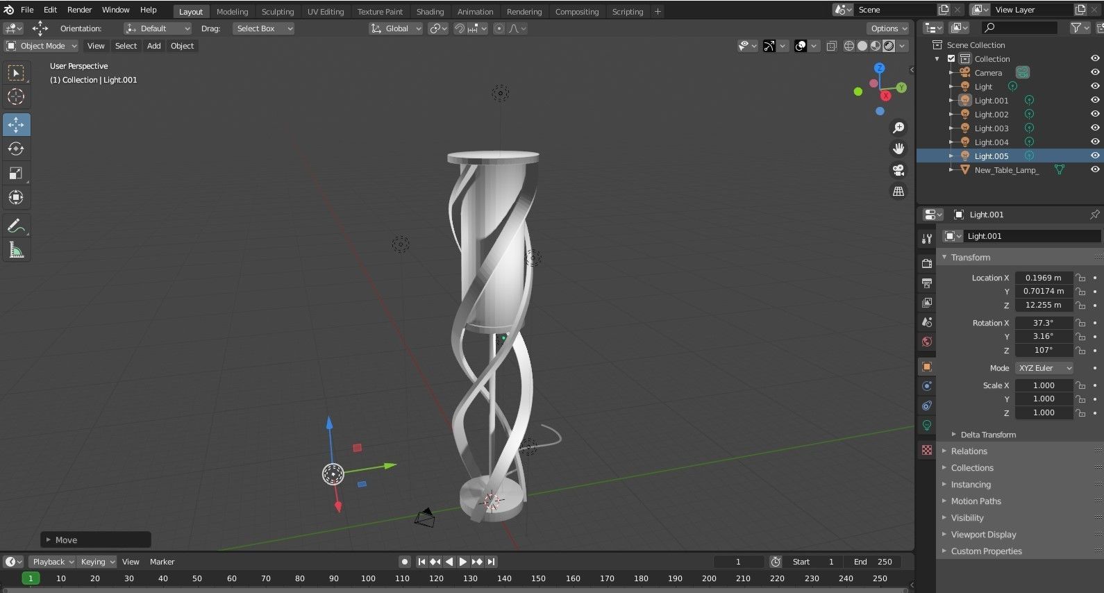 Table lamp 3D model_19