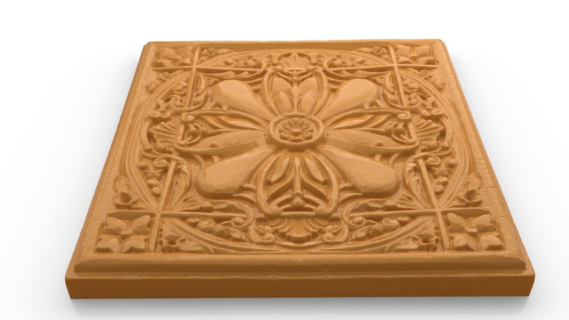 Classic decor ornament v-3D model 68 3D model_3