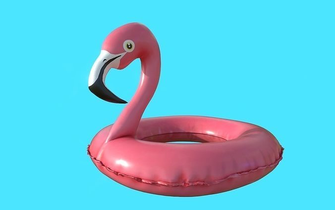 POOL FLOATS Low-poly 3D model