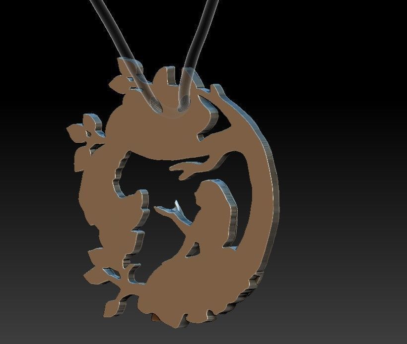 Alice and the Cheshire Cat 3D print model_6