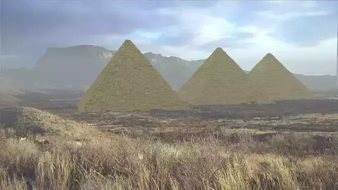Pyramid of Menkaure 3D model