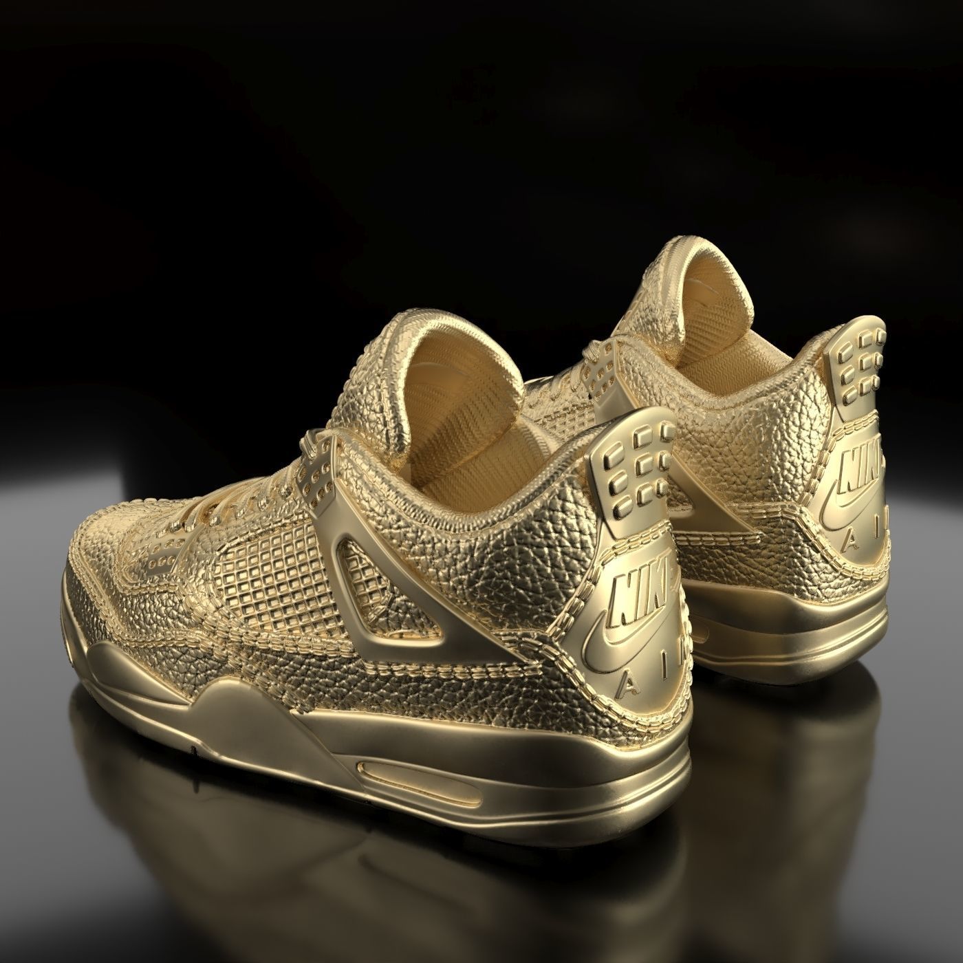 Air Jordan 4  3D print model_3