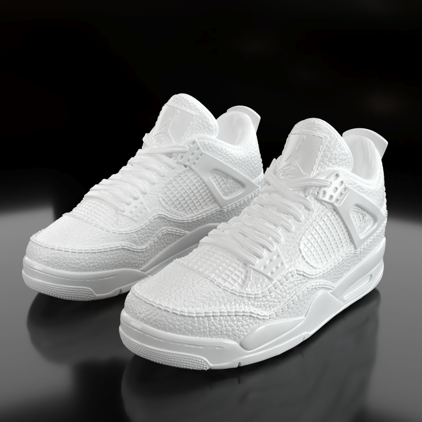 Air Jordan 4  3D print model_2