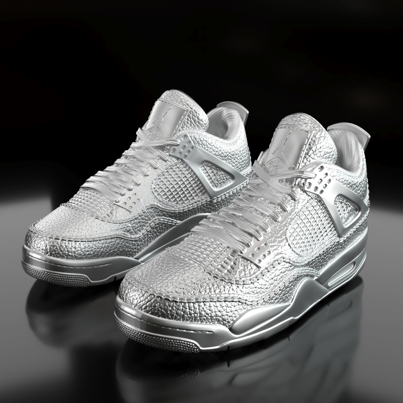 Air Jordan 4  3D print model_1