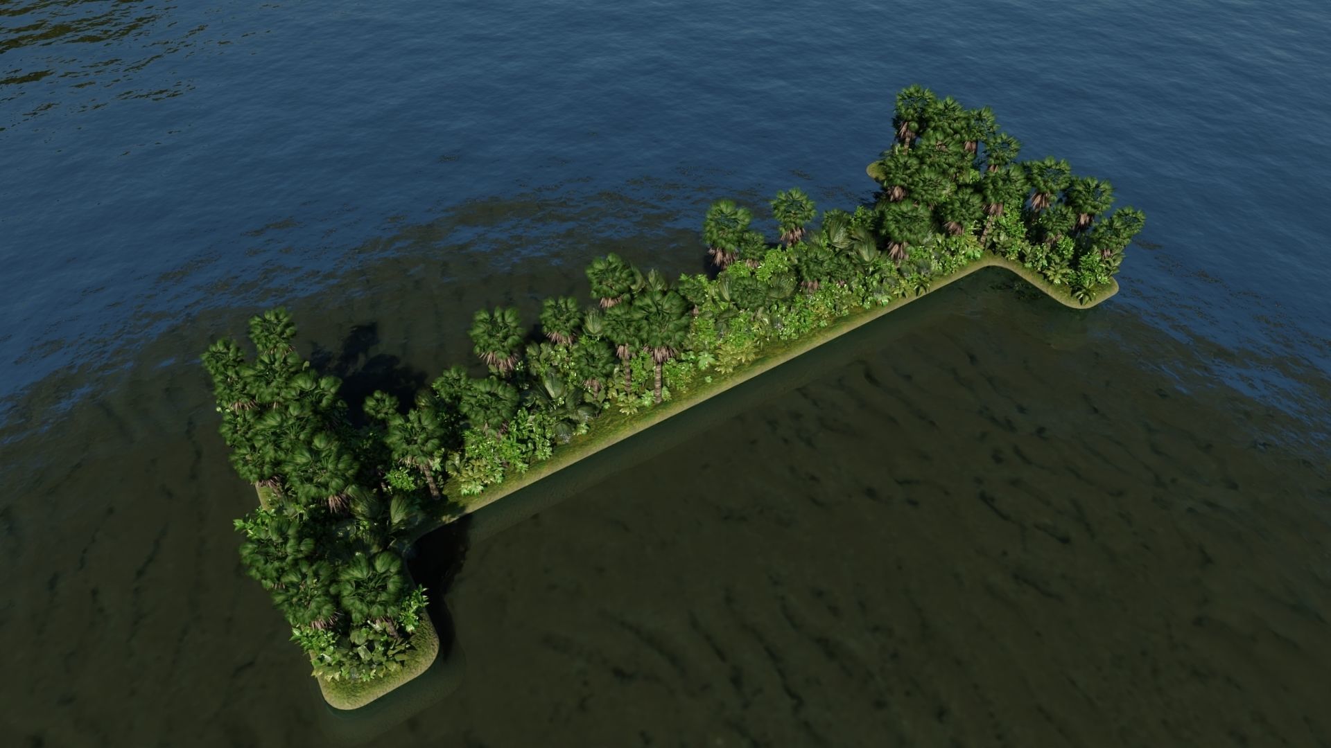 I Alphabet Island 3D model_2