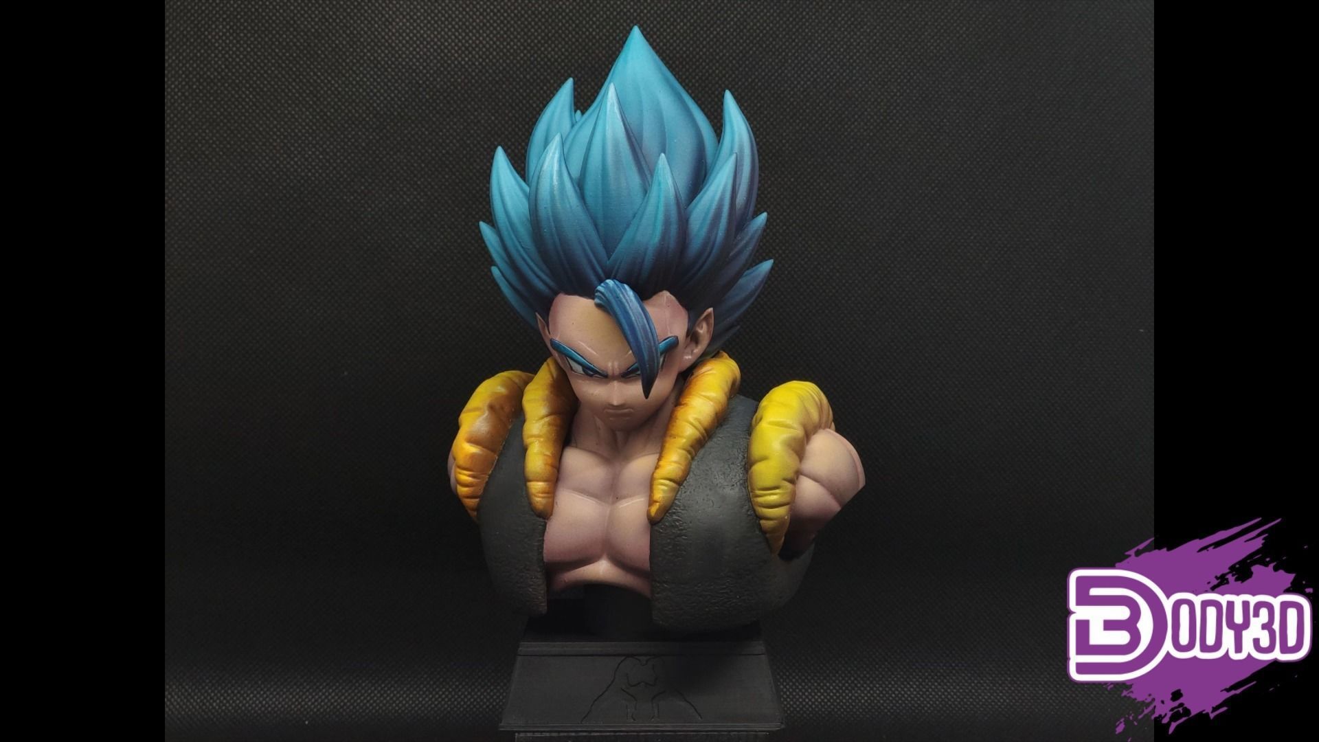 Gogeta Bust 1-1 Scale - Dragon Ball 3D print model_5