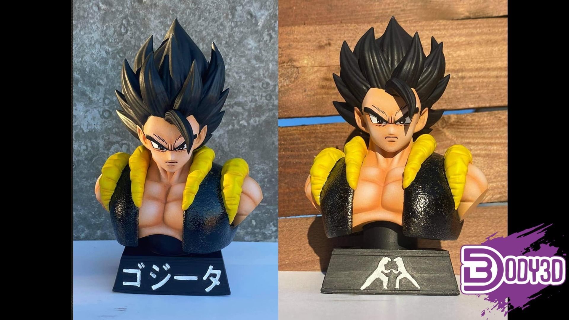 Gogeta Bust 1-1 Scale - Dragon Ball 3D print model_4