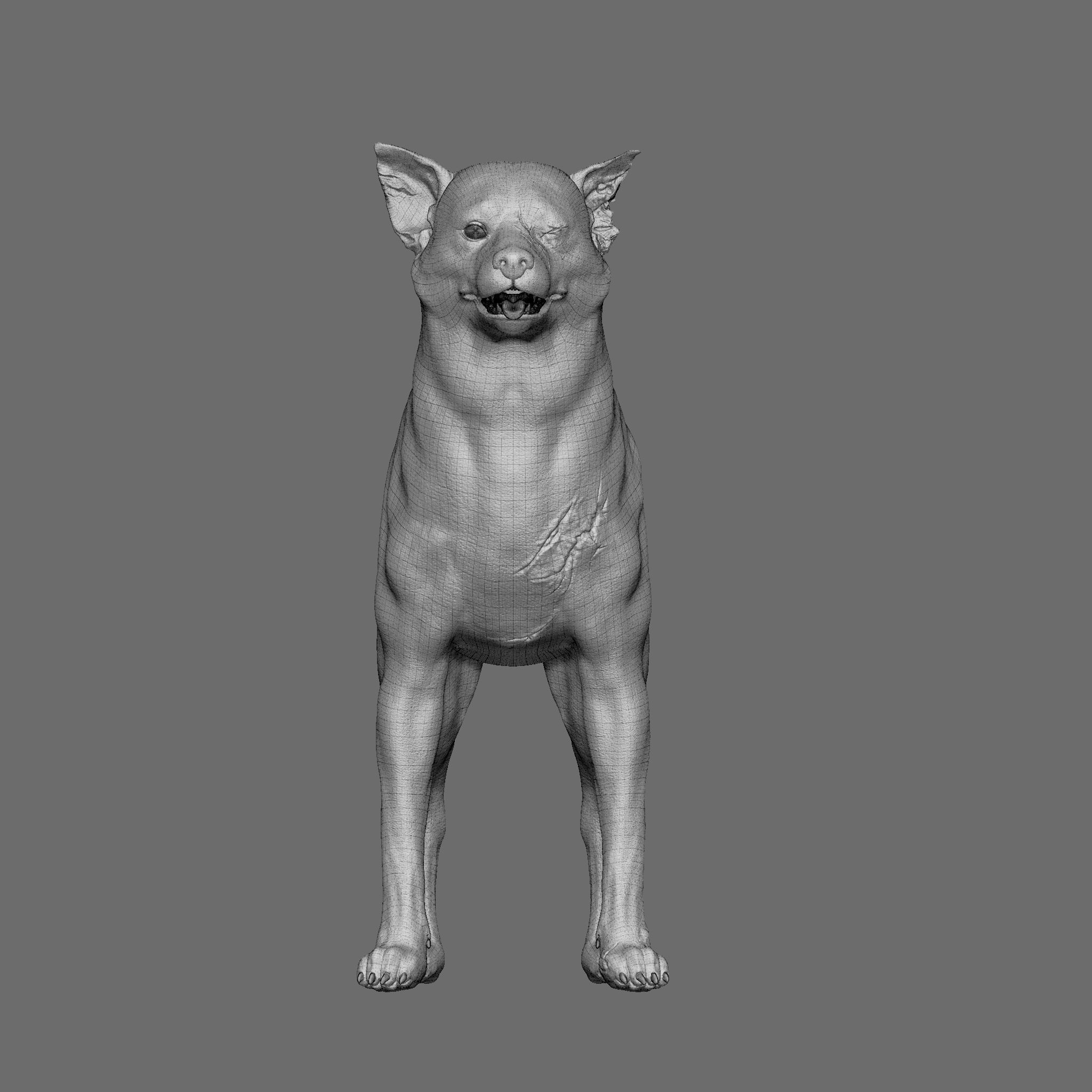 Dog 3D Printable Model 3D print model_24