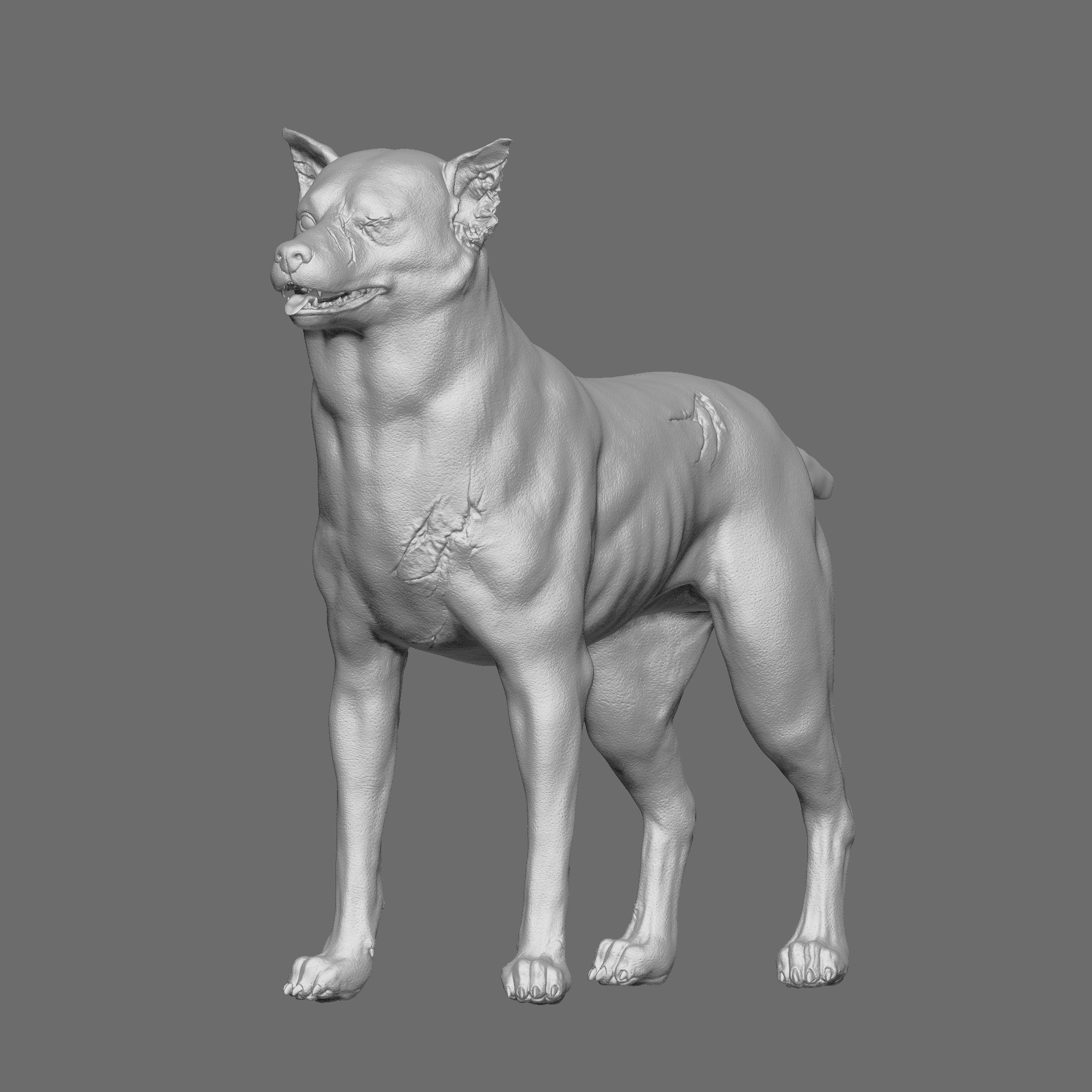 Dog 3D Printable Model 3D print model_5