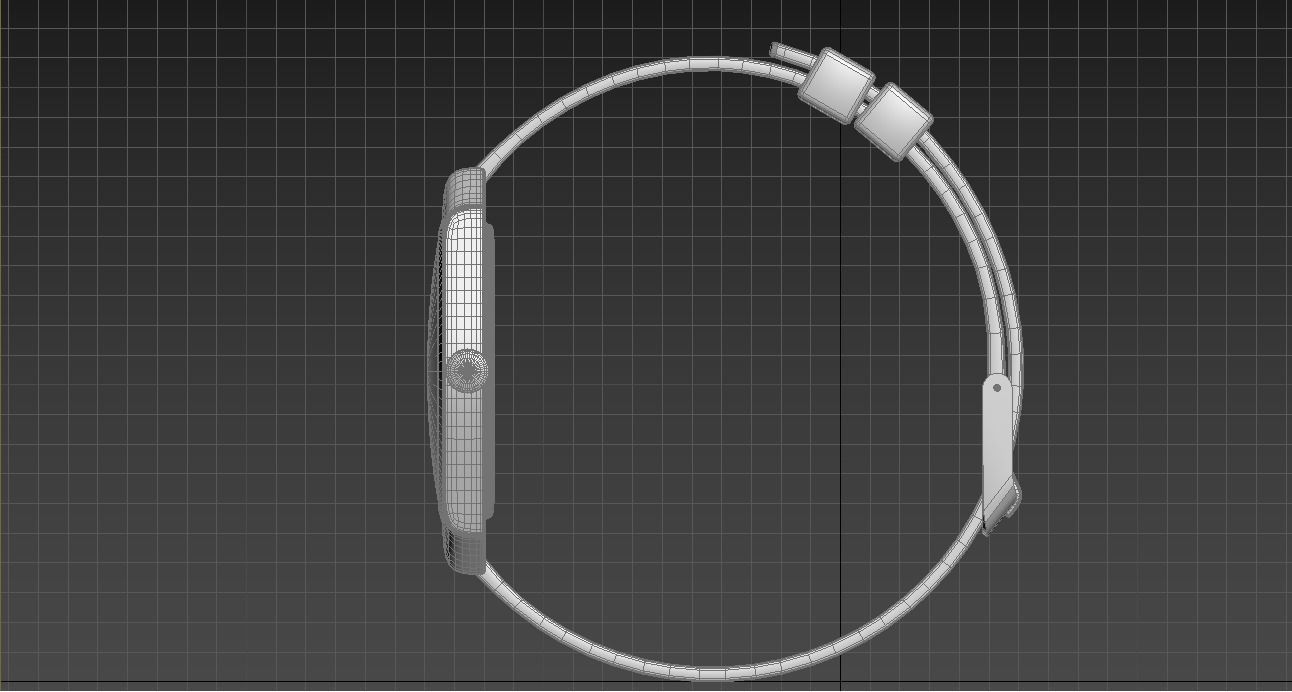 Minimalist Wrist Watch 3D model_4