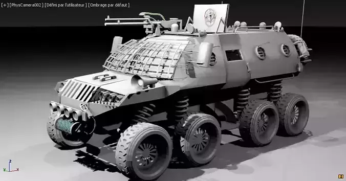 millitary truck  Low-poly 3D model