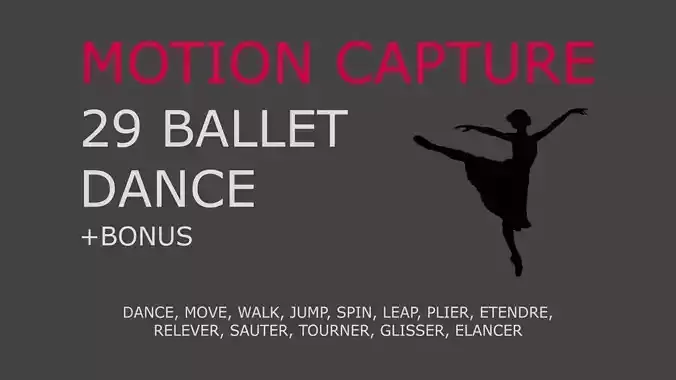 Ballet motion capture 3D model