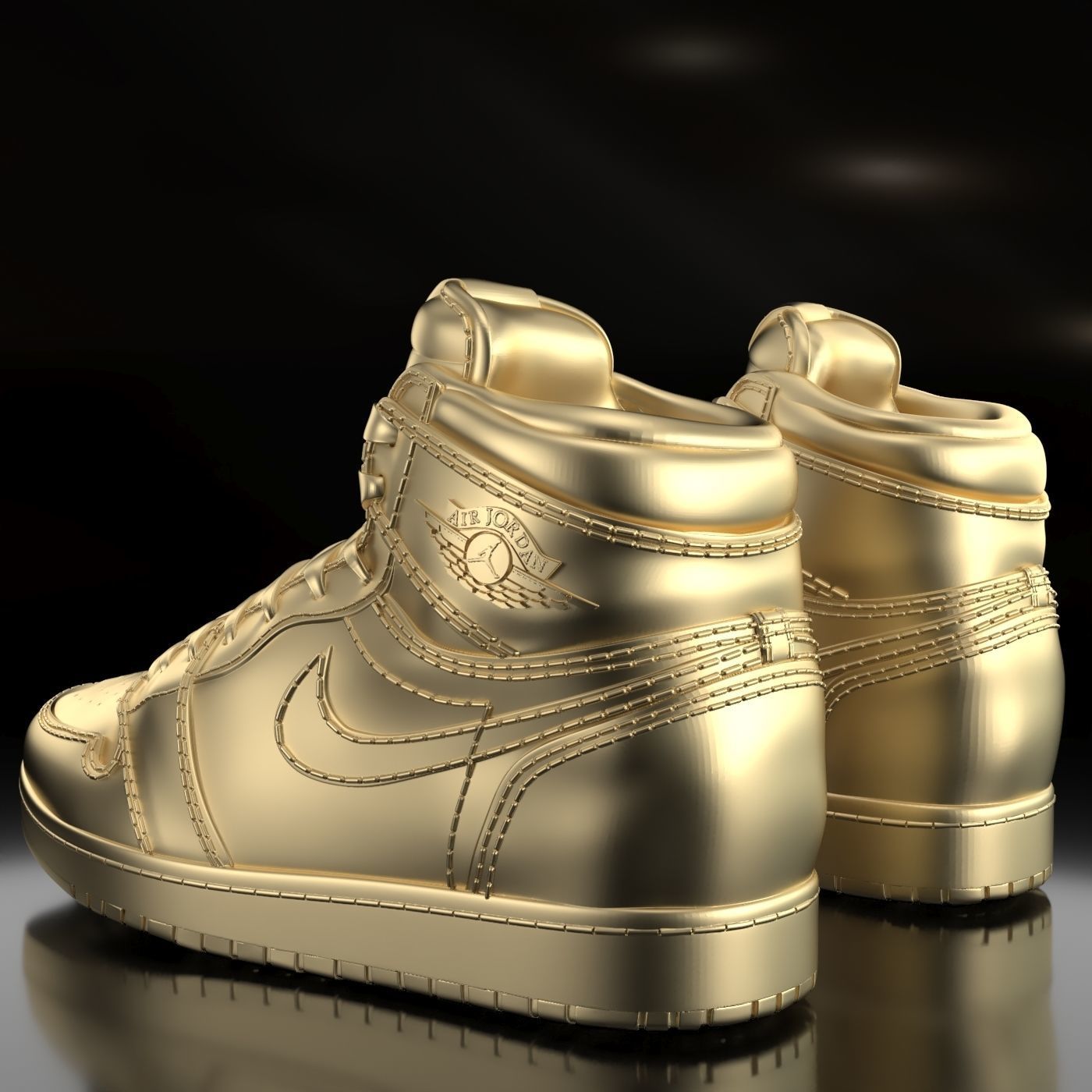 Air Jordan 1  3D print model_3