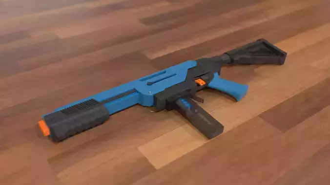 Jet Blaster Ceda Model S Nerf Gun Low-poly 3D model