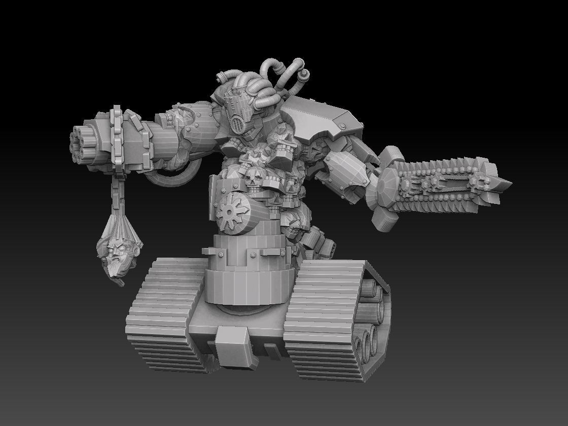 Tank Demon 3D print model_3