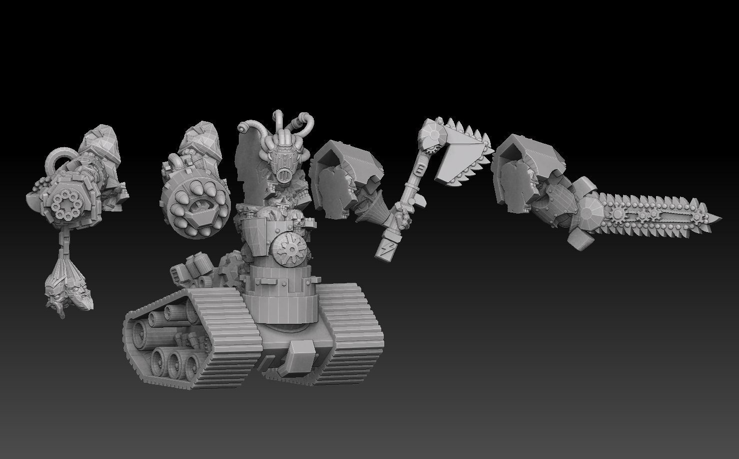 Tank Demon 3D print model_7