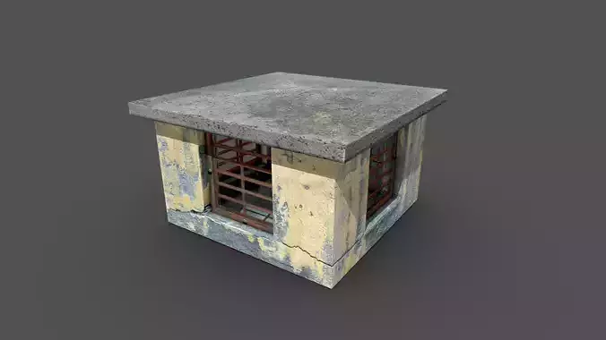 Ventilation Shaft Building Gameready Low-poly 3D model