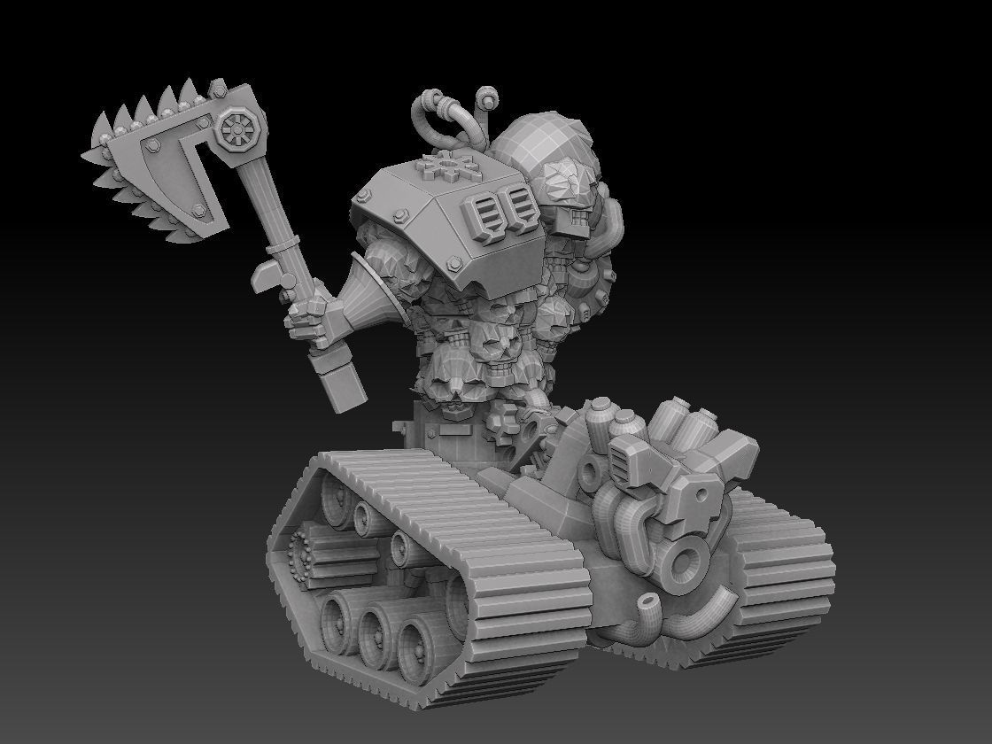 Tank Demon Megapack 3D print model_16
