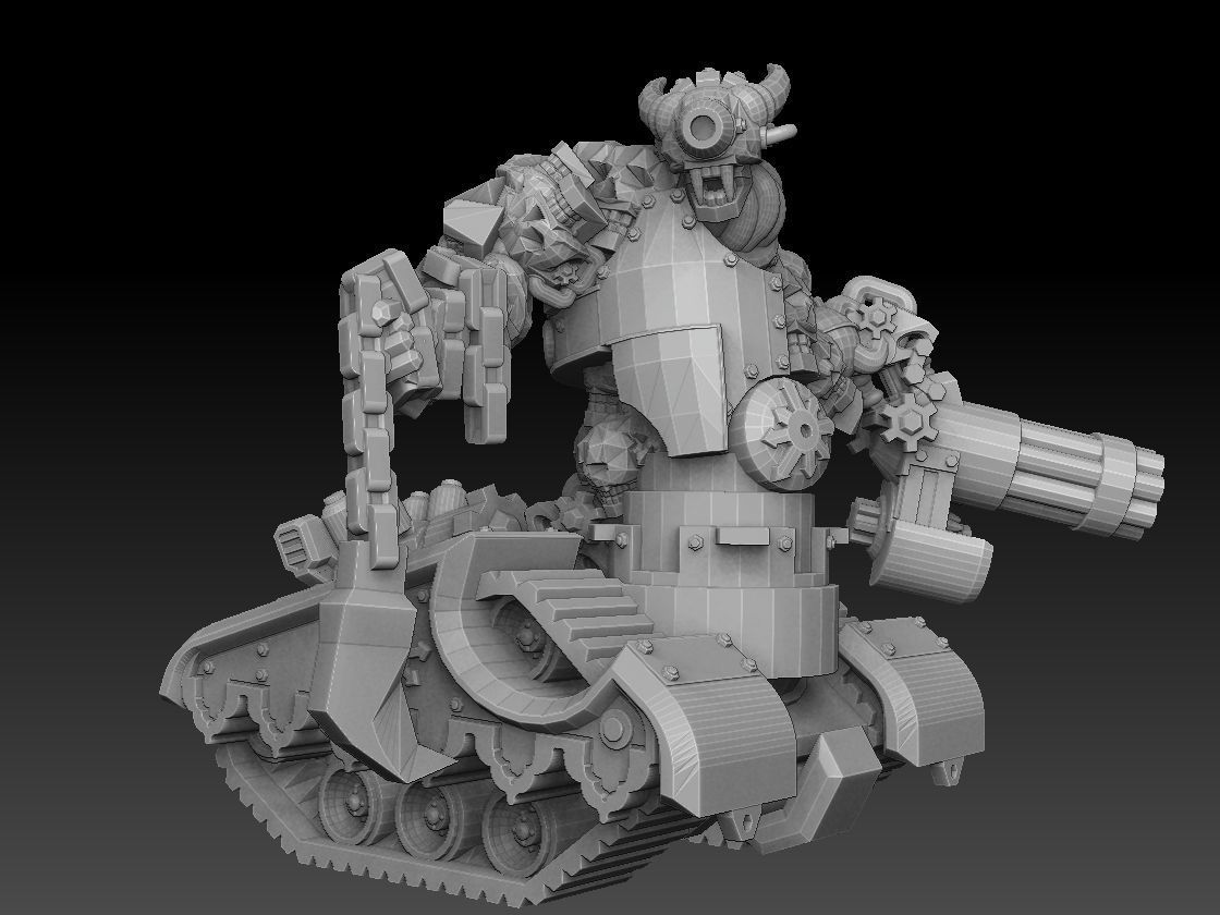 Tank Demon Megapack 3D print model_20